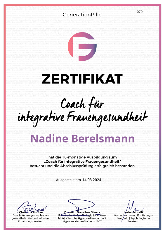 Zertifikat: Coach für integrative Frauengesundheit